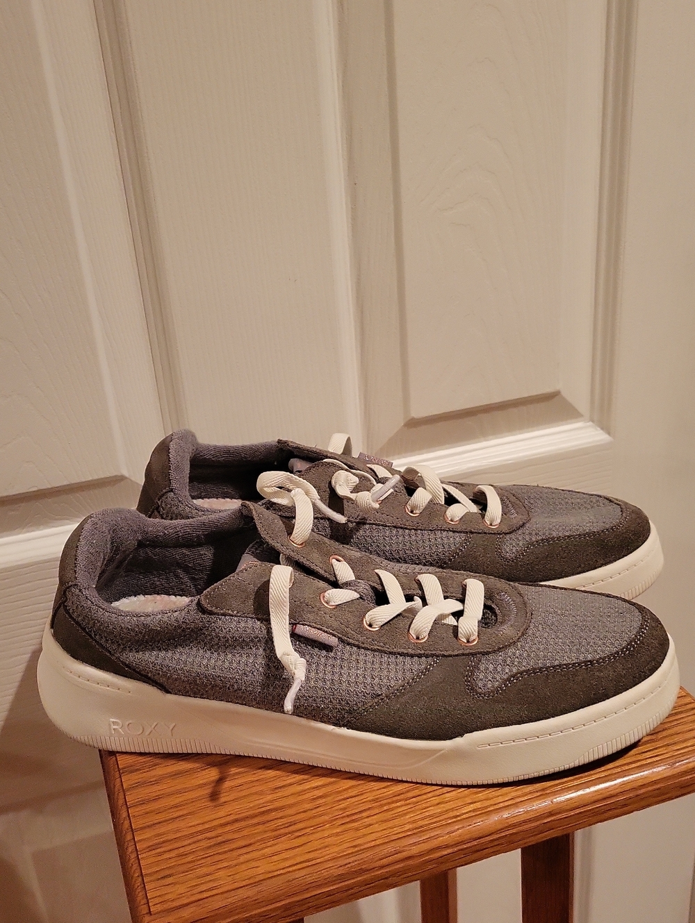 Roxy Harper Green Suede & Mesh Low Top Casual Sneakers-Women's Size 11